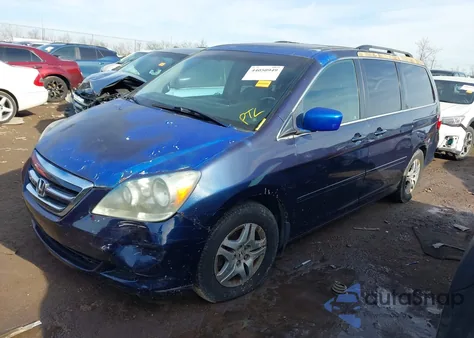 2006 Honda Odyssey Ex-L z USA, uszkodzony, nr VIN 5FNRL38796B004303
